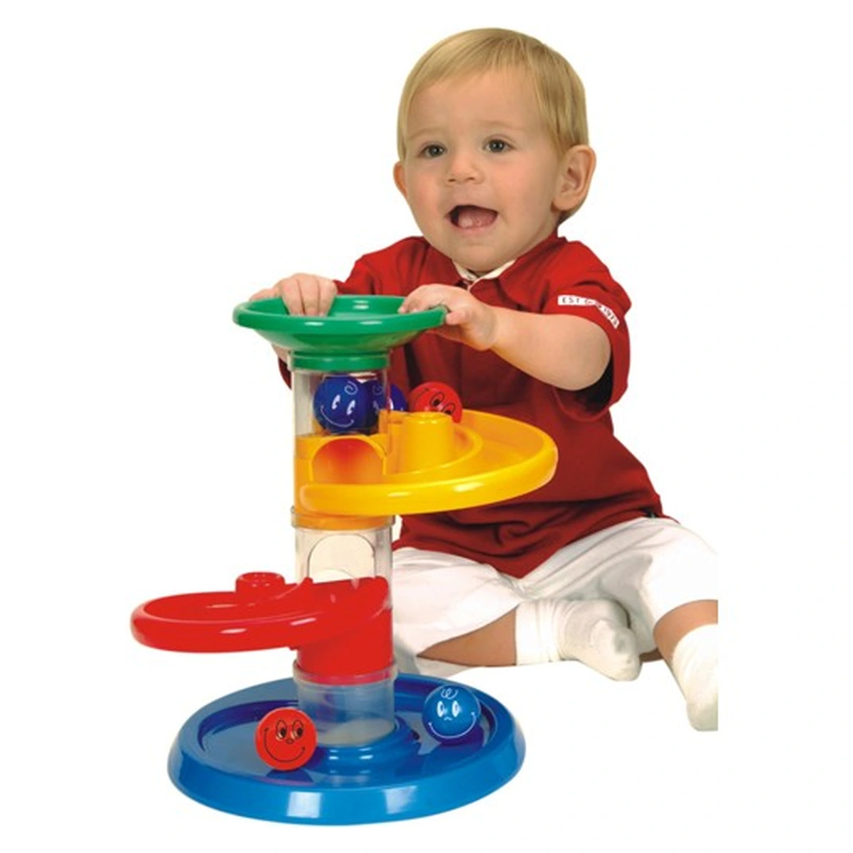 Jocuri de indemanare - Jucarie cursa cu bile pentru bebelusi Miniland