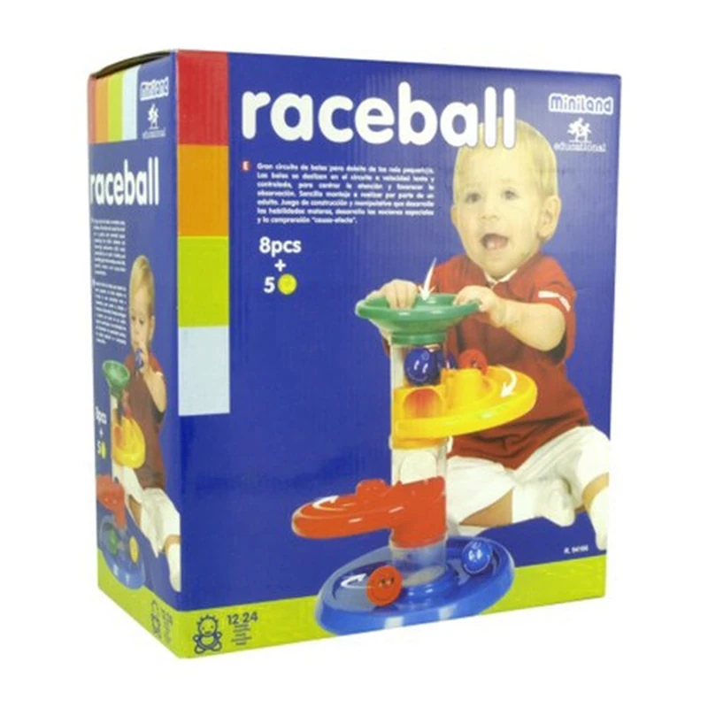 Jucarie cursa cu bile pentru bebelusi Miniland [1]