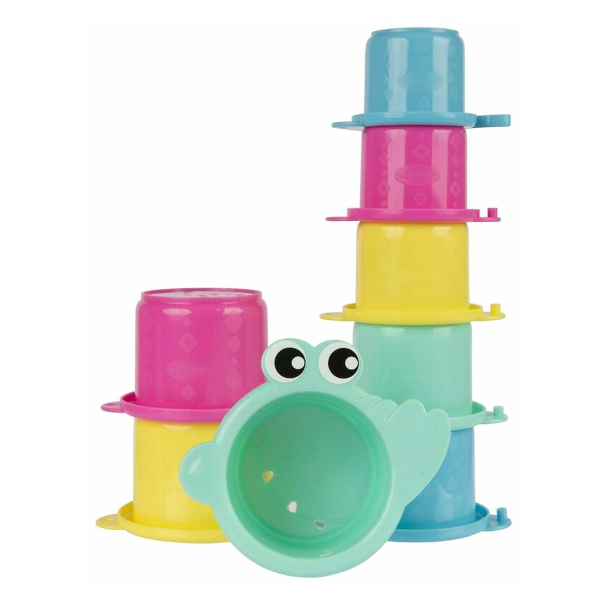 Jucarii pentru baie - Jucarie de baie, Playgro, Croc Cups, 8 piese