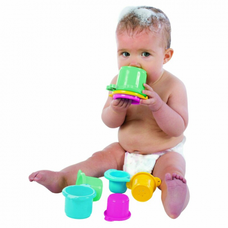 Jucarie de baie, Playgro, Croc Cups, 8 piese [1]