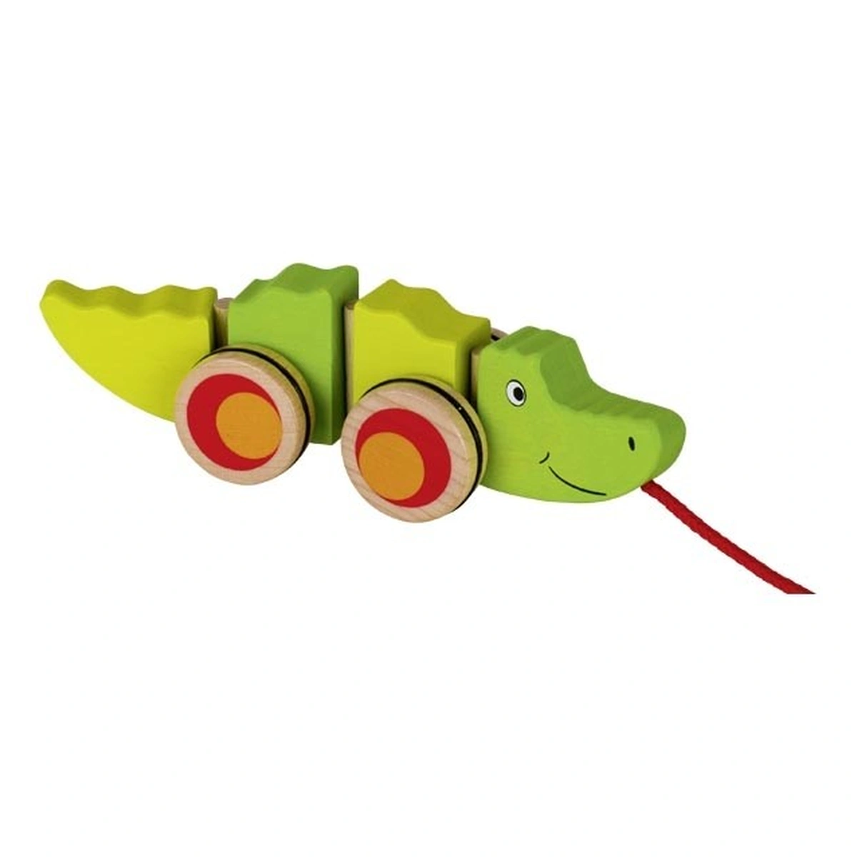 Jucarii de tras impins - Jucarie de tras Crocodilul Groki