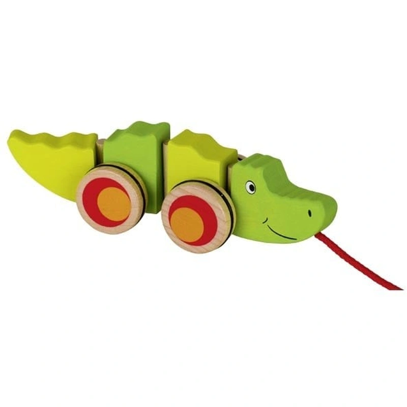 Jucarii bebelusi - Jucarie de tras Crocodilul Groki