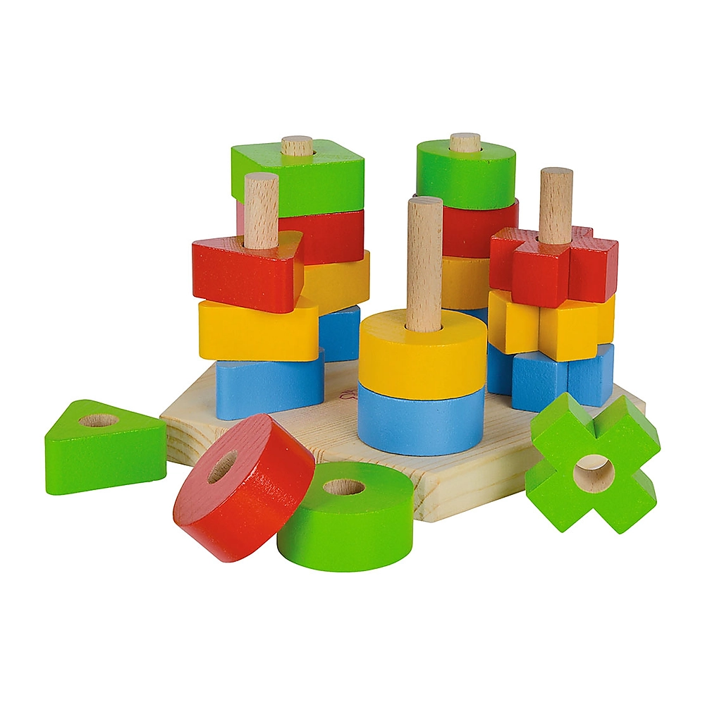Jucarii din lemn - Jucarie din lemn Eichhorn Stacking Toy