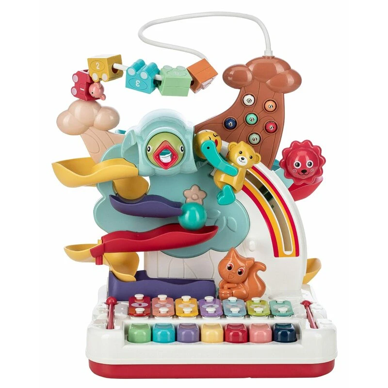Jucarii - Jucarie interactiva, Free2Play, jocuri, pian sau xilofon, pista de masini, bile, 26x28x36 cm, 36 luni+, Multicolor