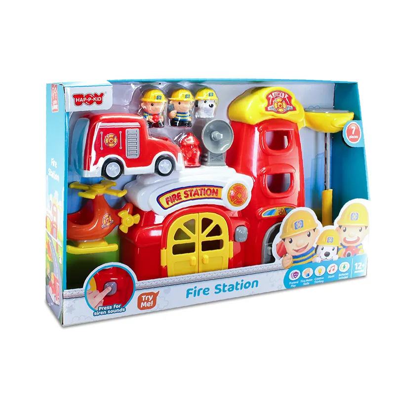 Jucarii - Jucarie interactiva Prima mea statie de pompieri cu lumini si sunete