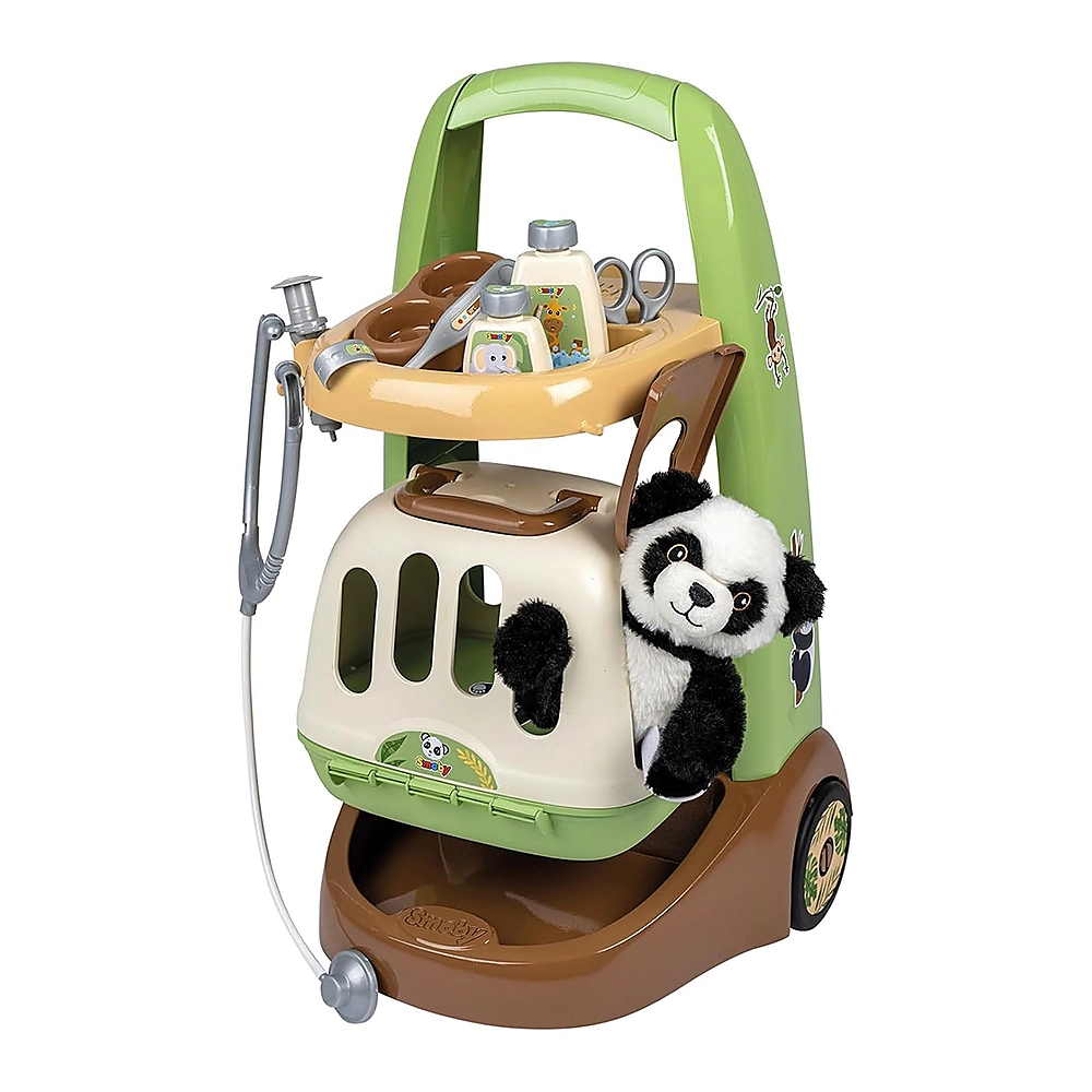 Jucarie Smoby Animal Care Trolley cu 10 accesorii [0]