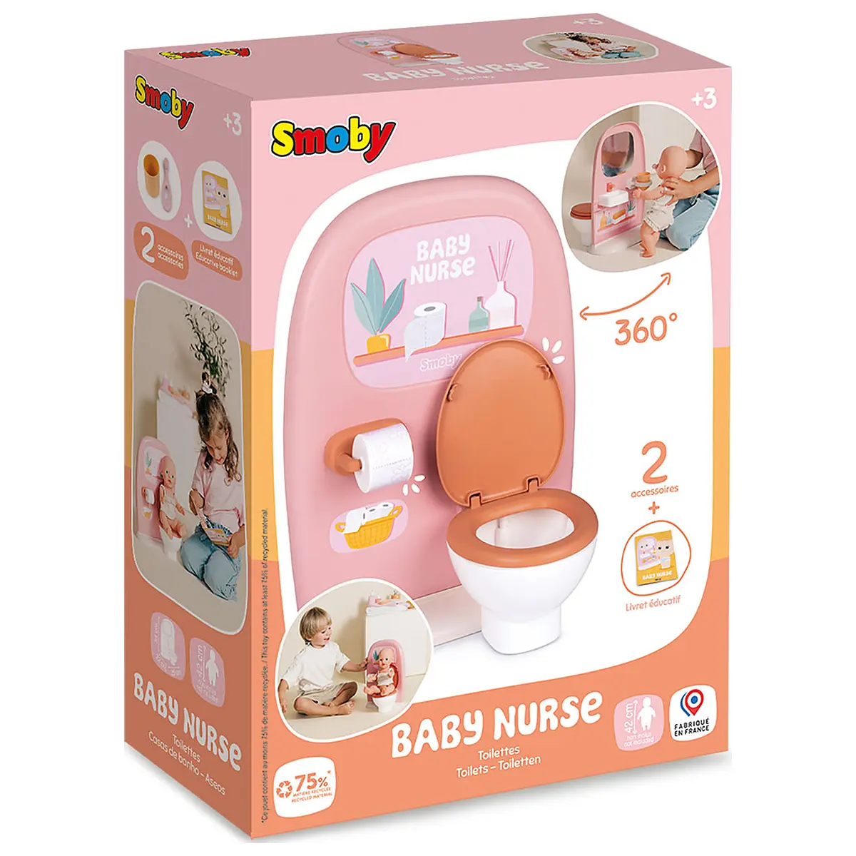 Jucarie Smoby Baby Nurse Toilets cu 2 accesorii [5]