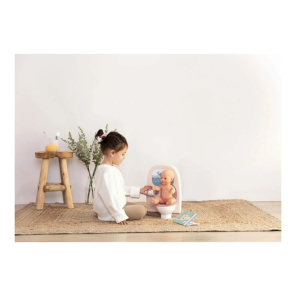 Toaleta Smoby Baby Nurse crem cu accesorii [7]