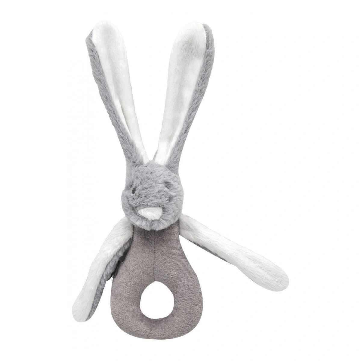 Zornaitoare - Jucarie zornaitoare bebelusi BabyJem, Iepuras din plus, 3 luni+, Maro