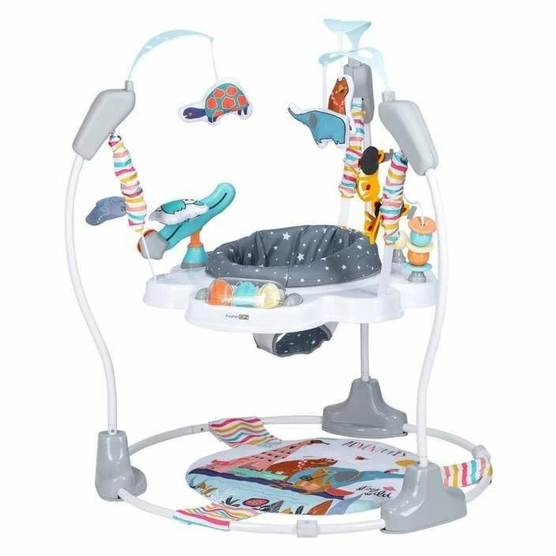 Jucarii - Jumper interactiv, FreeON, Jump&Play, Pana la 11 kg, Cu jucarii, Cu sunete si lumini, Multicolor