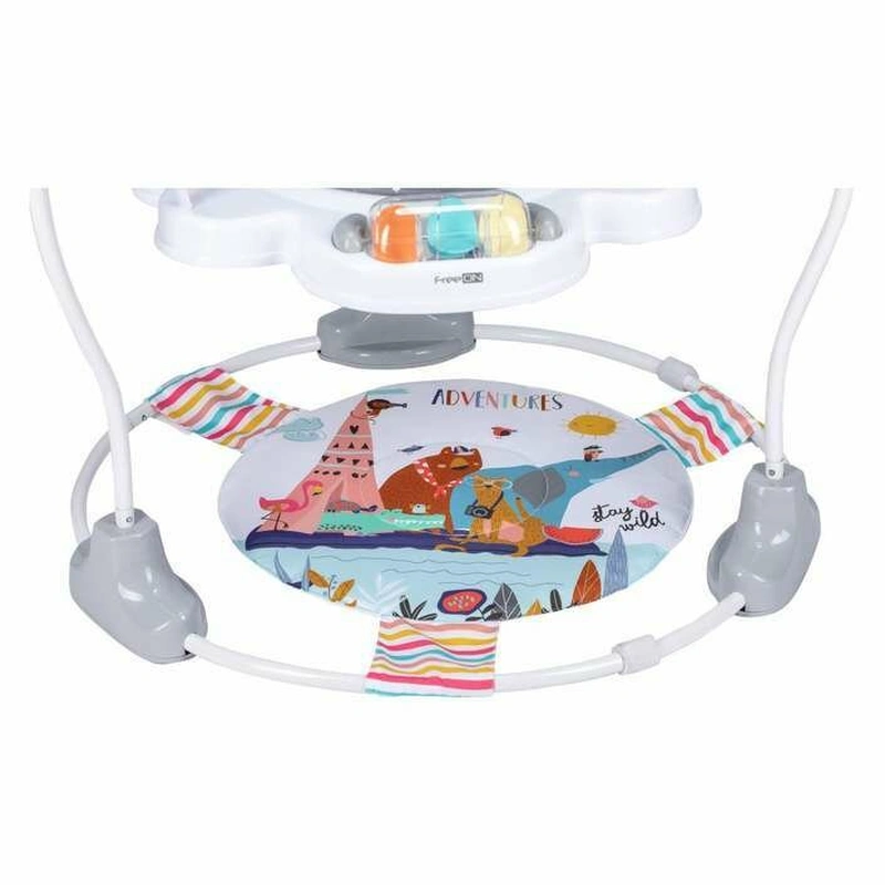 Jumper interactiv, FreeON, Jump&Play, Pana la 11 kg, Cu jucarii, Cu sunete si lumini, Multicolor [2]