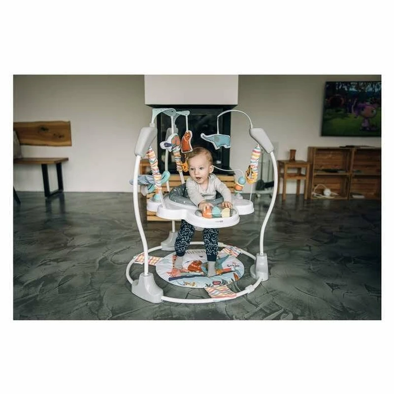 Jumper interactiv, FreeON, Jump&Play, Pana la 11 kg, Cu jucarii, Cu sunete si lumini, Multicolor [6]