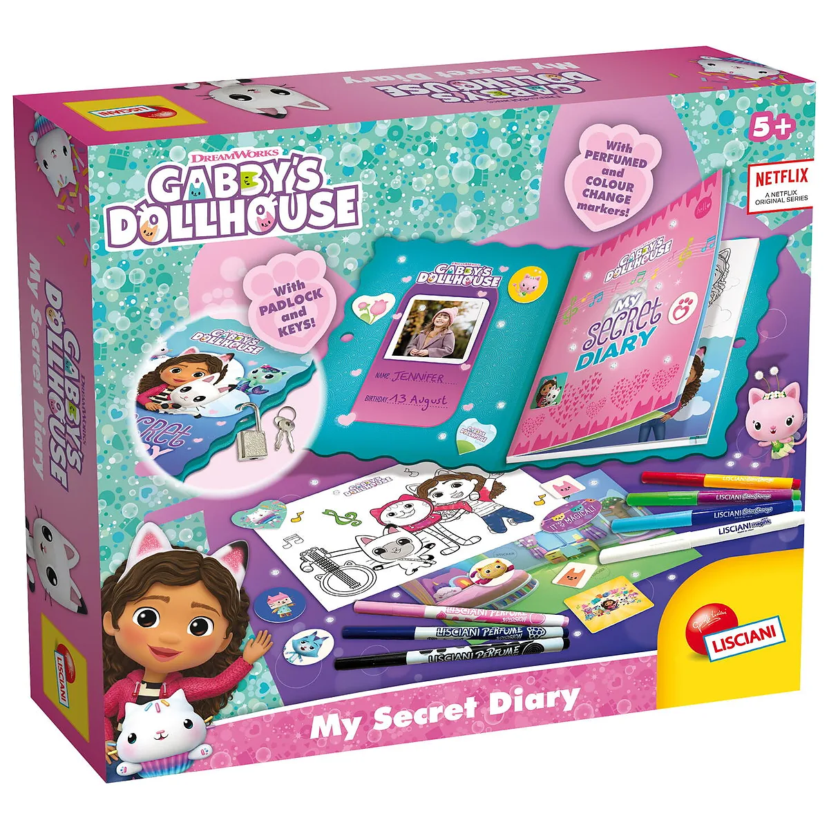 Desen, pictura si modelare - Jurnalul meu secret - Gabby's Dollhouse LISCIANI 5 ani+