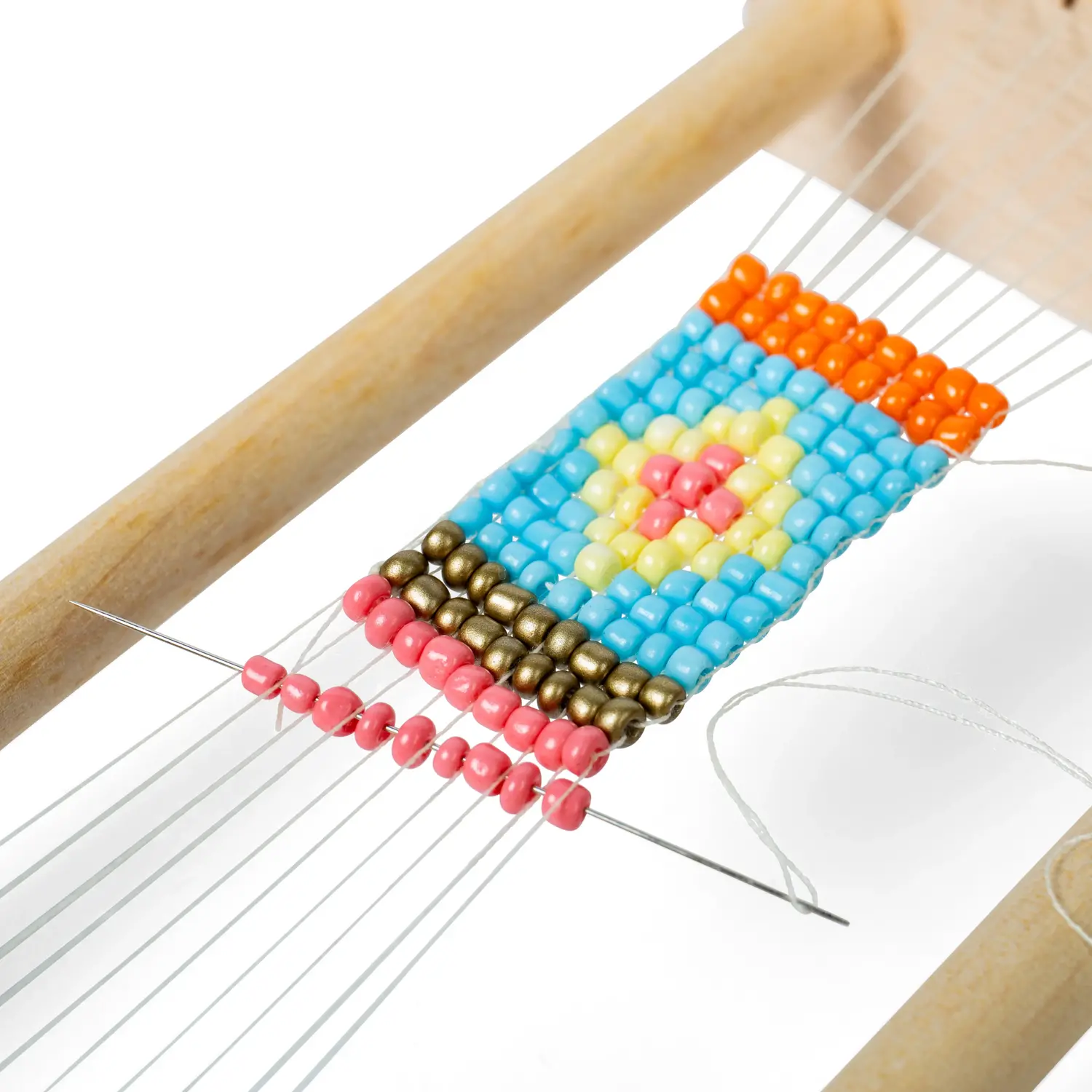 Kit tesut cu margele BIGJIGS Toys pentru copii 5 ani+ [4]
