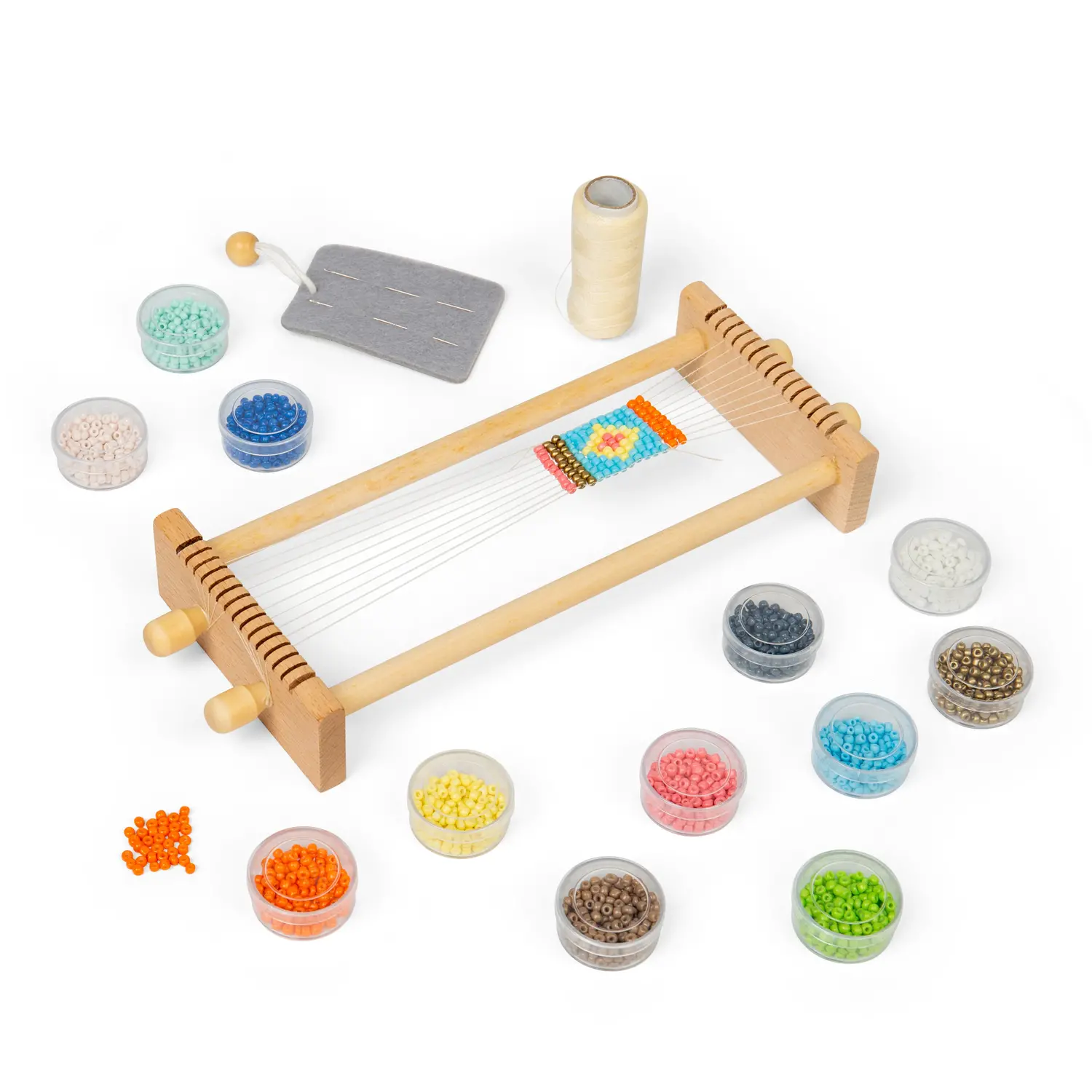 Kit tesut cu margele BIGJIGS Toys pentru copii 5 ani+ [1]