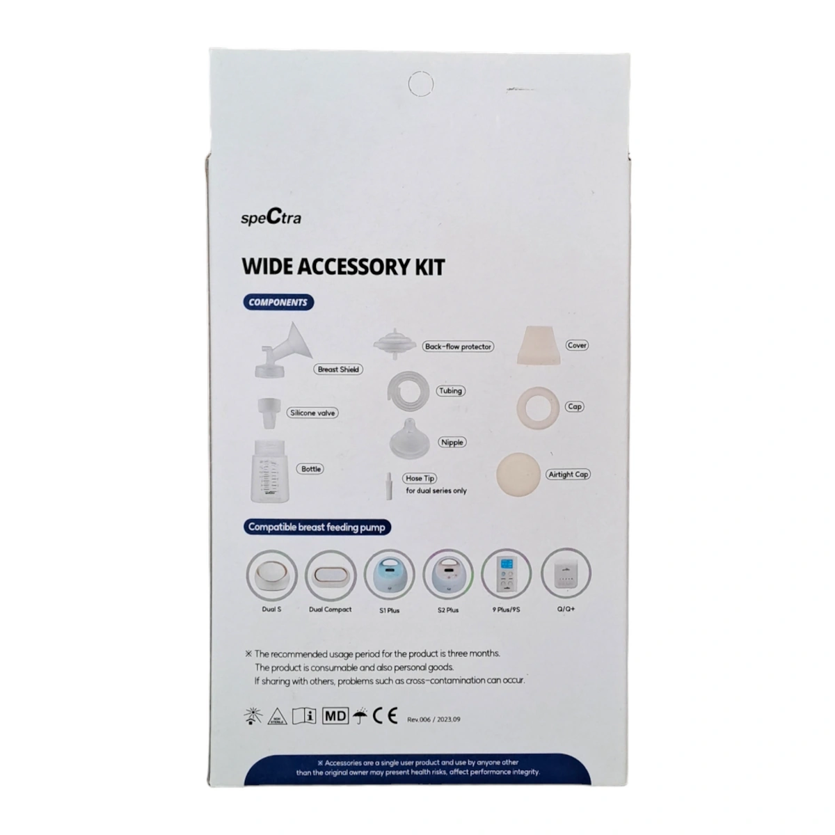 Kit premium 16 mm (biberon+accesorii) SPECTRA 3 luni [6]