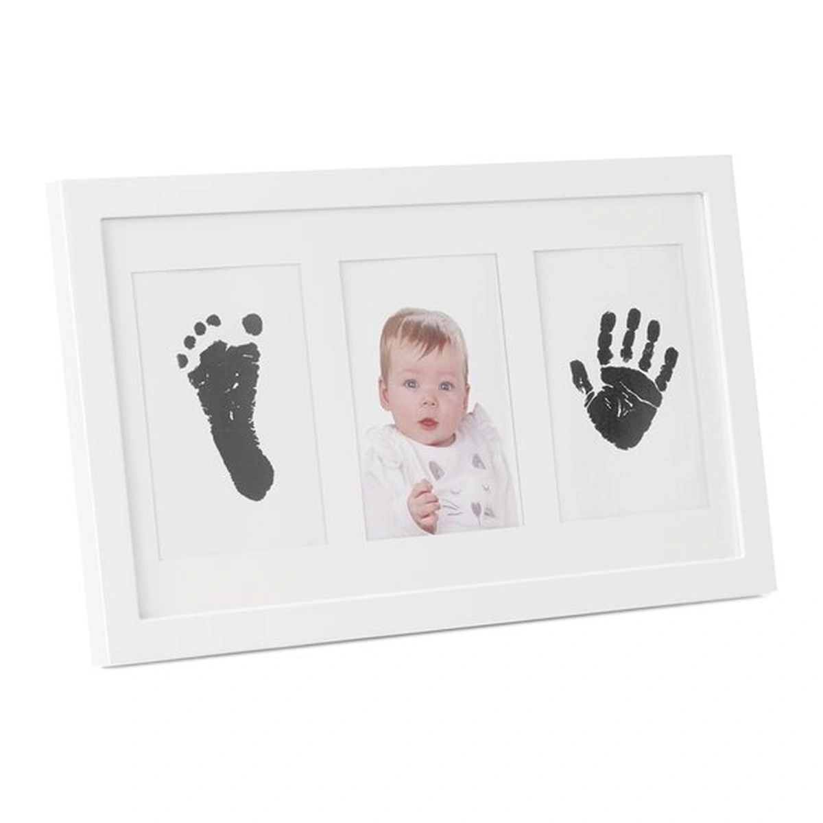 Rame foto si seturi pentru amprente - Kit rama foto tripla, Jane, Non-toxic, White