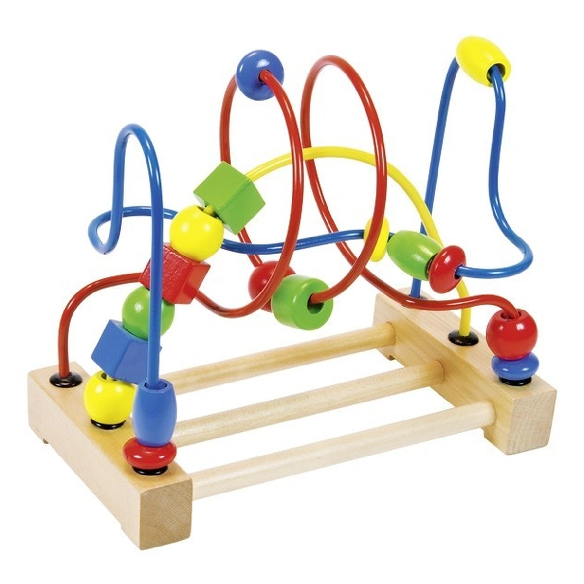 Constructii, cuburi, forme si culori - Labirint cu bile pentru motricitate