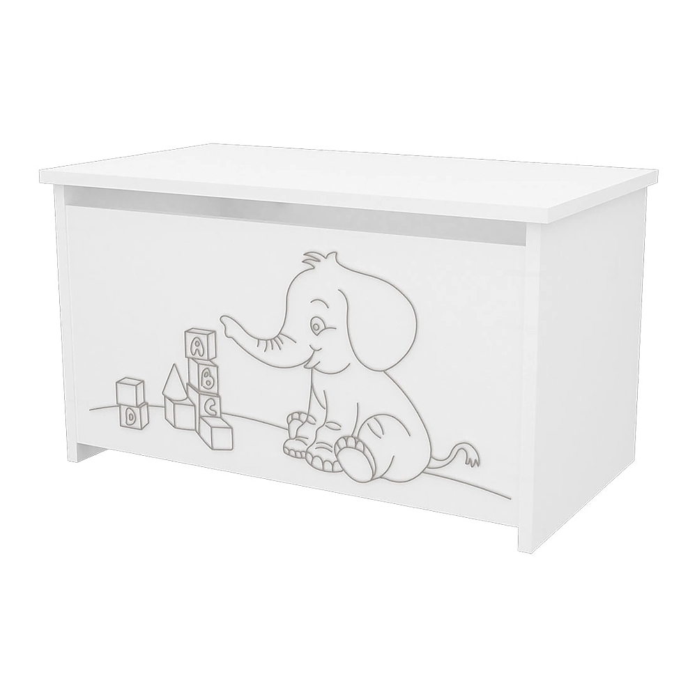 Mobilier organizare jucarii - Lada de depozitare Matei alb