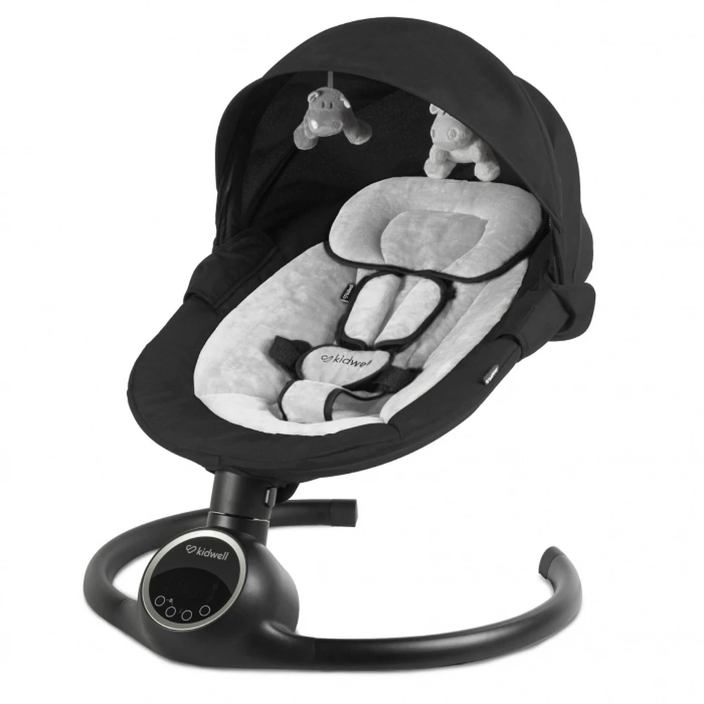 Camera copilului - Leagan electric 2 in 1 Kidwell Reve - Black Silver