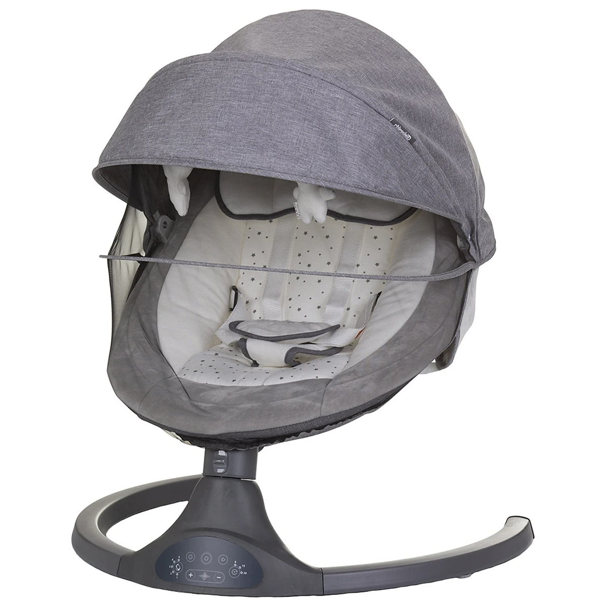 Balansoare si leagane bebelusi - Leagan electric Chipolino Brida granite 6 luni
