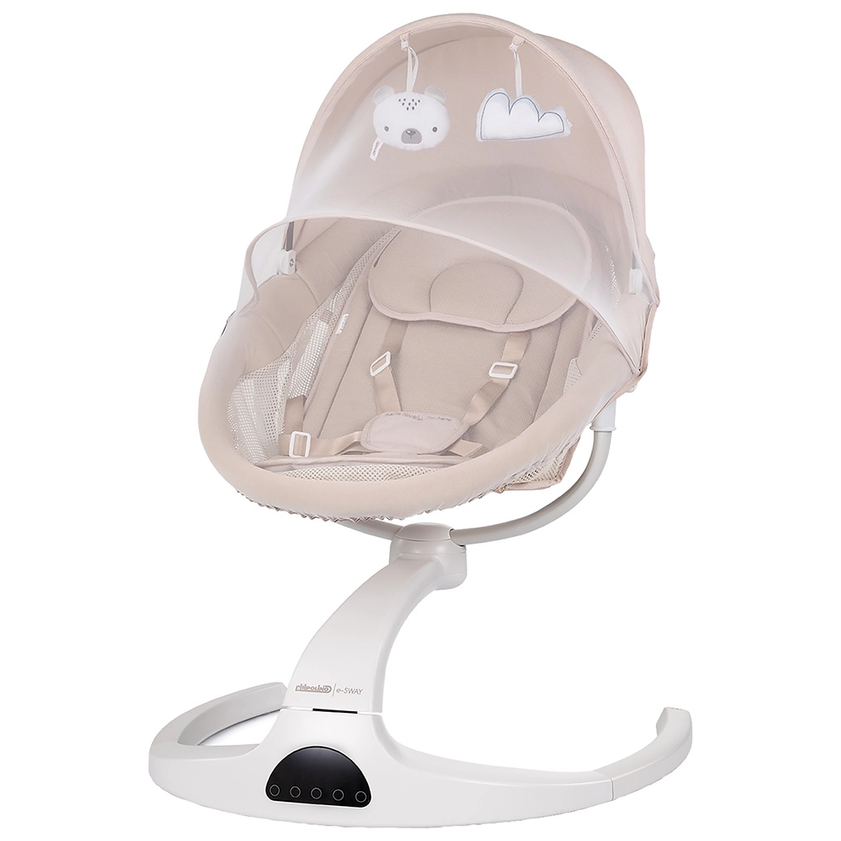 Balansoare si leagane bebelusi - Leagan electric Chipolino E-sway biscotta 6 luni