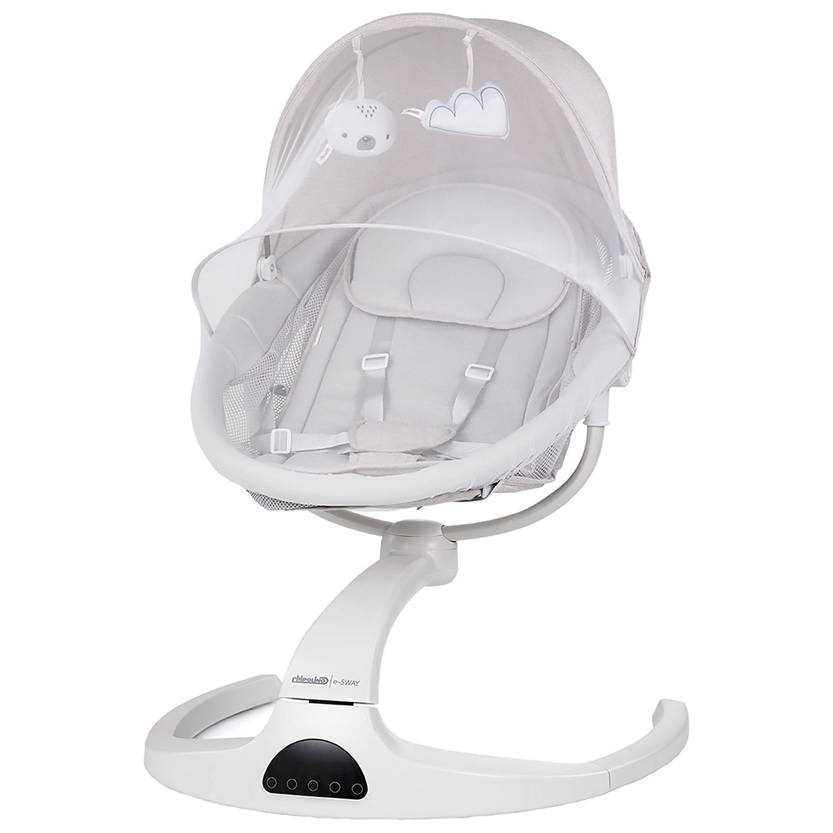Balansoare si leagane bebelusi - Leagan electric Chipolino E-sway granite 6 luni