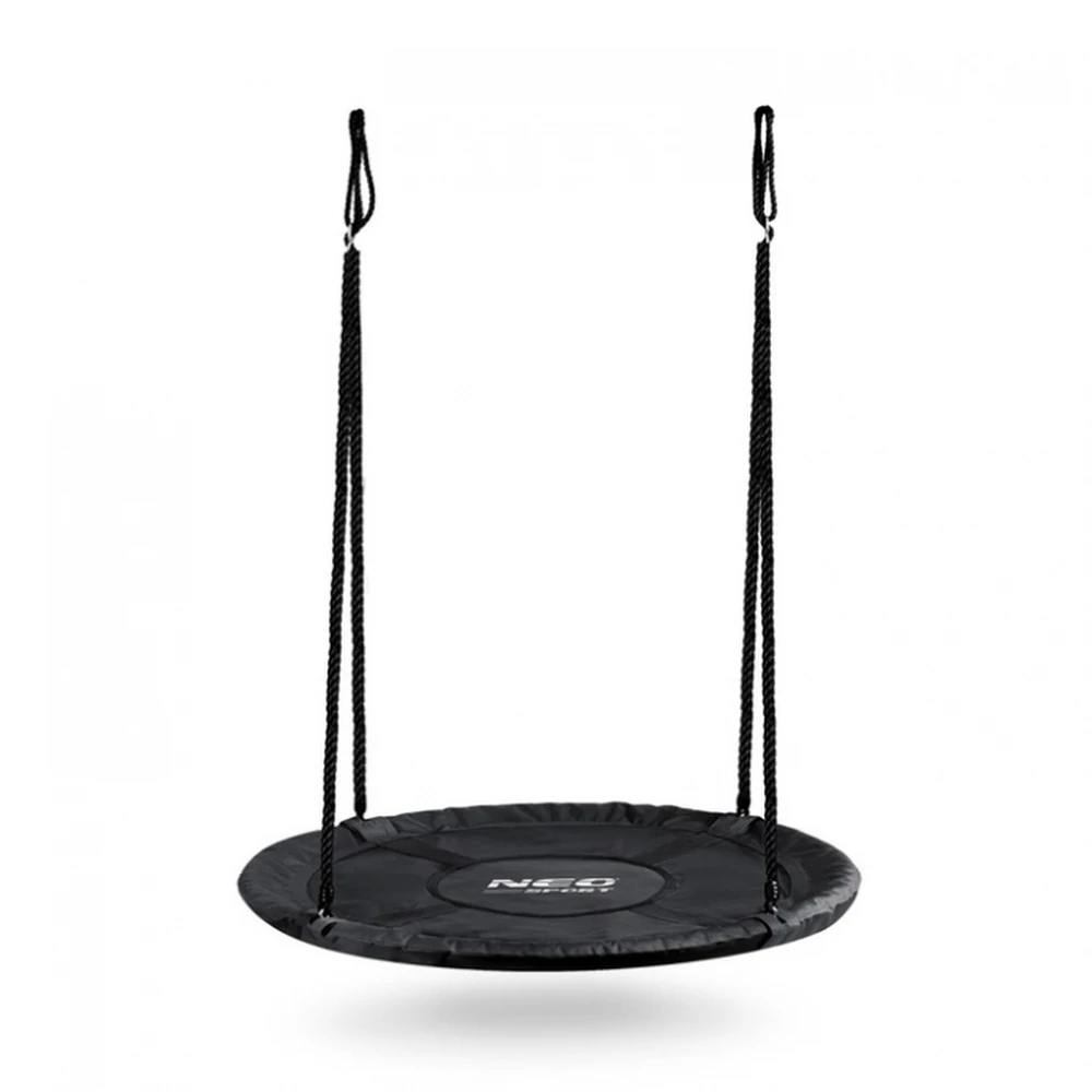 Jucarii exterior - Leagan tip cuib pentru copii XXL, 100 cm, 150 kg, Neo-Sport 110300, Negru