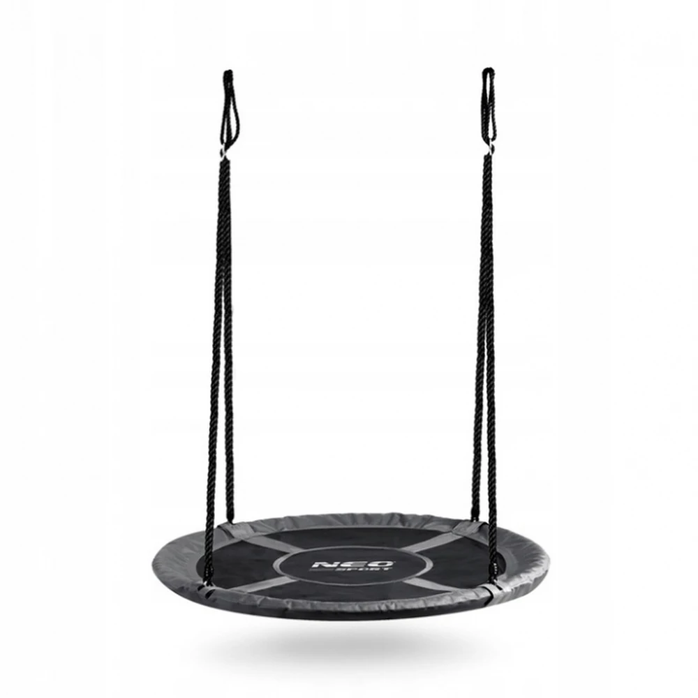 Jucarii exterior - Leagan tip cuib pentru copii XXL, 110 cm, 150 kg, Neo-Sport 110311, Gri