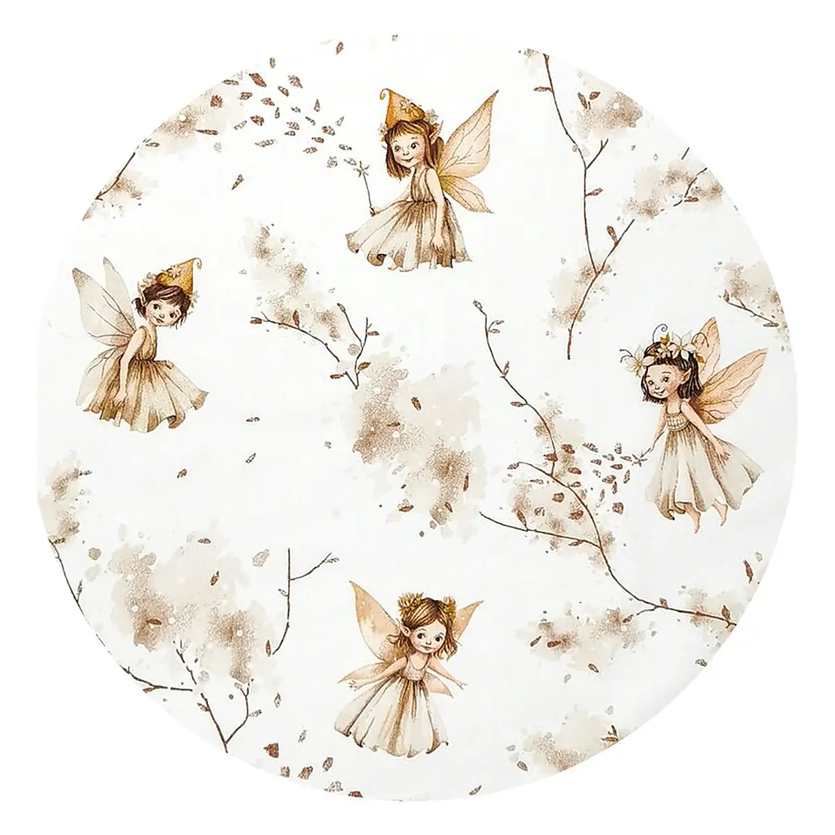 Lenjerie patut cu 3 piese, MimiNu, Pentru patut 120x60 cm, Cu protectie laterala, Fairy [4]