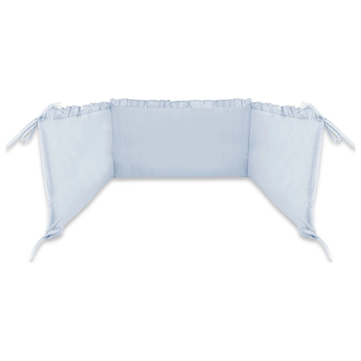 Lenjerie patut cu 3 piese, MimiNu, Pentru patut 120x60 cm, volanase, protectie laterala, bumbac certificat, Colectia [2]