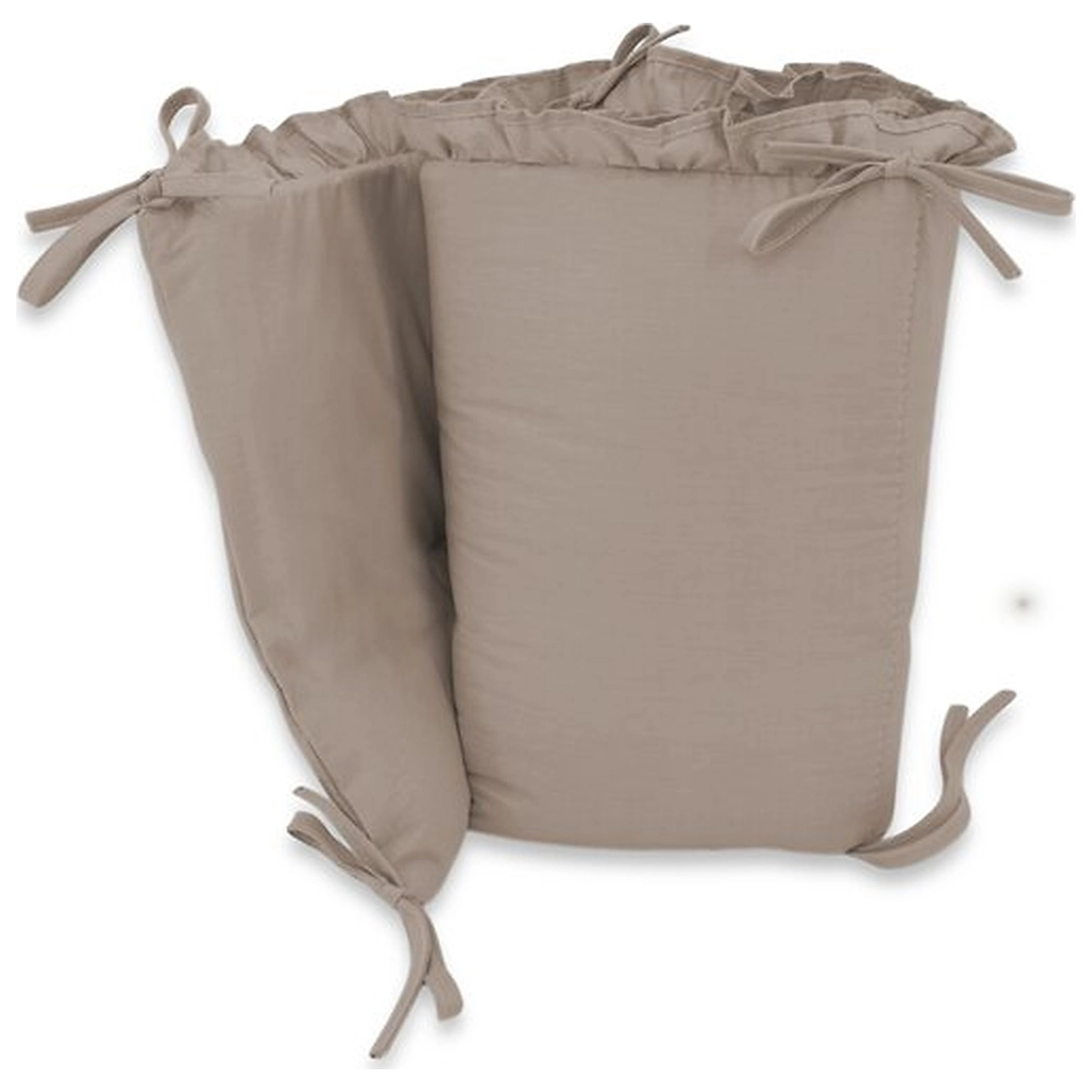 Lenjerie patut cu 3 piese, MimiNu, Pentru patut 120x60 cm, volanase, protectie laterala, bumbac certificat, Colectia [2]