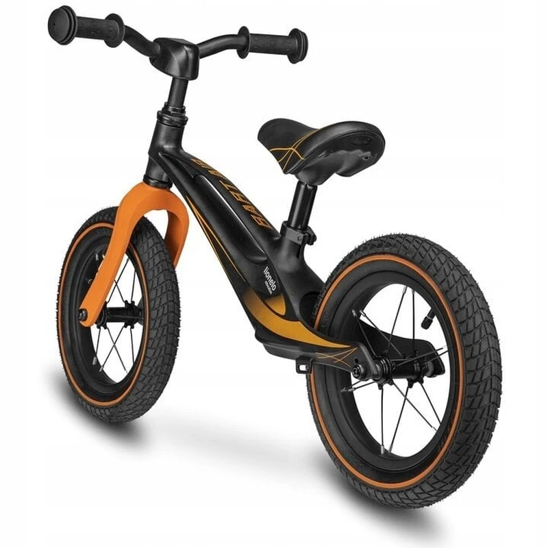 Lionelo - Bicicleta usoara Bart Air, Fara pedale, Cu roti gonflabile, Cu cadru din magneziu, Cu ghidon si sa reglabile, Greutate 3.8 Kg, 12 inch, Conform cu standardul european de securitate EN71, Neg [1]