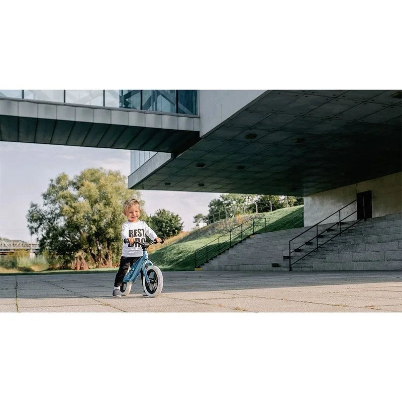 Lionelo - Bicicleta usoara Bart, Fara pedale, Cu cadru din magneziu, Cu ghidon si sa reglabile, Greutate 3 Kg, 12 inch, Conform cu standardul european de securitate EN71, Sky Blue [8]