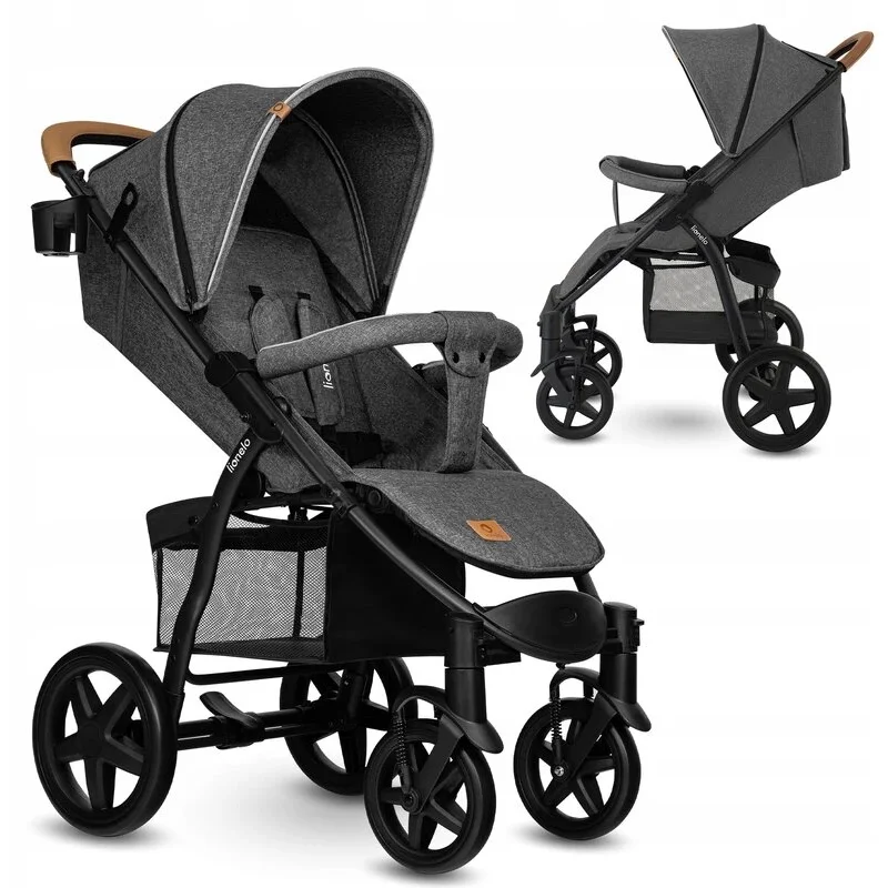 Carucioare sport - Lionelo - Carucior sport Annet Tour, De la nastere, Cu capotina impermeabila, Cu filtru UPF 50+, Cu maner reglabil, Plasa de tantari, Suport biberon, Saculet pentru picioare, Pana la 22 kg, Cu certifi