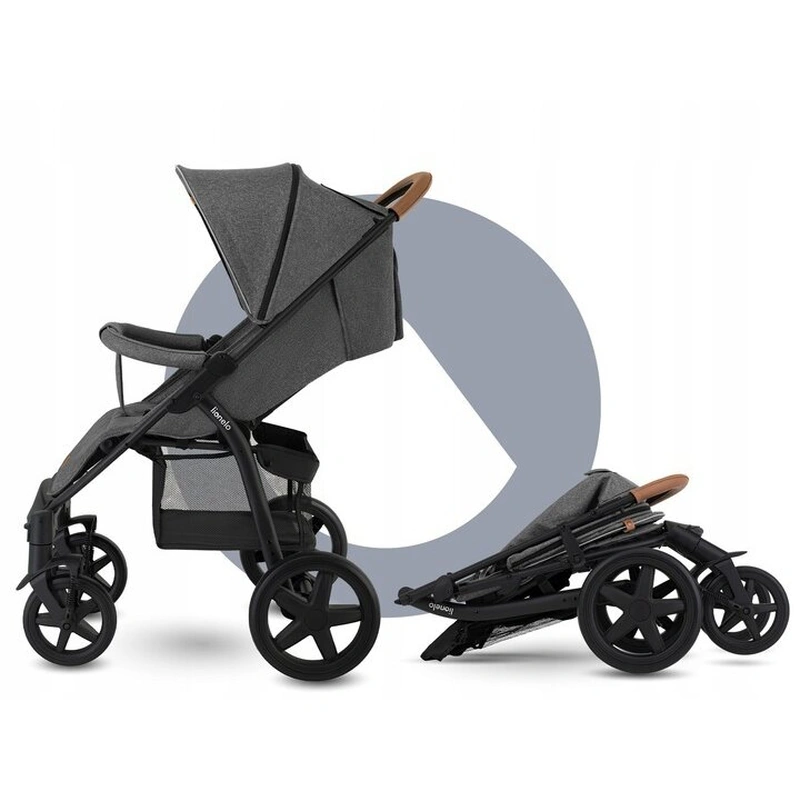 Lionelo - Carucior sport Annet Tour, De la nastere, Cu capotina impermeabila, Cu filtru UPF 50+, Cu maner reglabil, Plasa de tantari, Suport biberon, Saculet pentru picioare, Pana la 22 kg, Cu certifi [20]