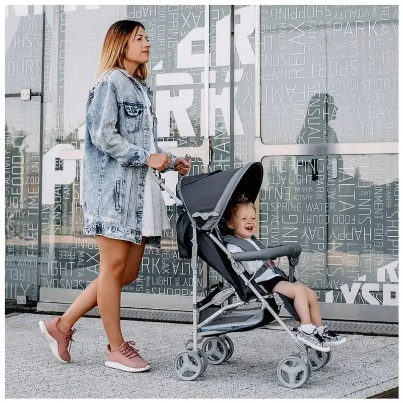 Lionelo - Carucior sport Elia Oslo, Cu husa de picioare, Cu plasa de tantari, Conform cu standardul european de securitate EN1888-1, Negru [6]