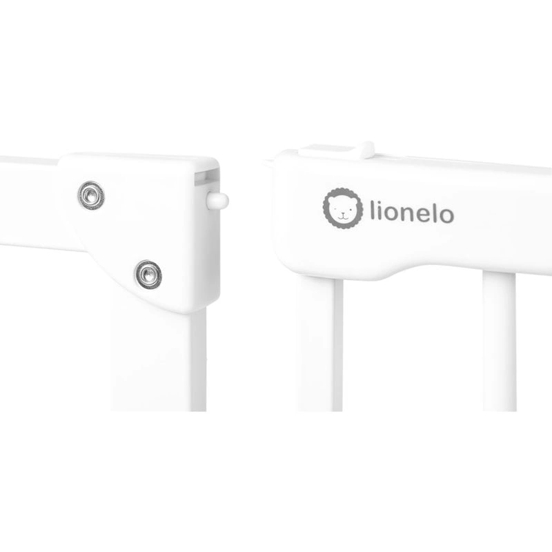 Lionelo - Poarta de siguranta prin presiune Truus Slim, 105 cm, Conform cu standardul europeane de securitate EN1930, Alb [5]