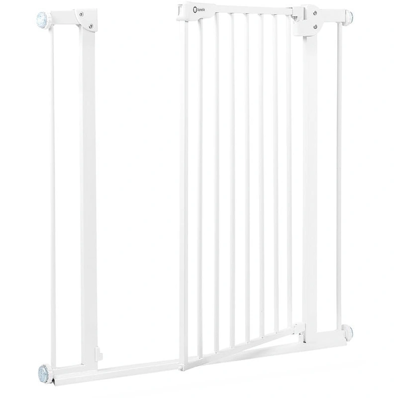 Lionelo - Poarta de siguranta prin presiune Truus Slim, 105 cm, Conform cu standardul europeane de securitate EN1930, Alb [3]