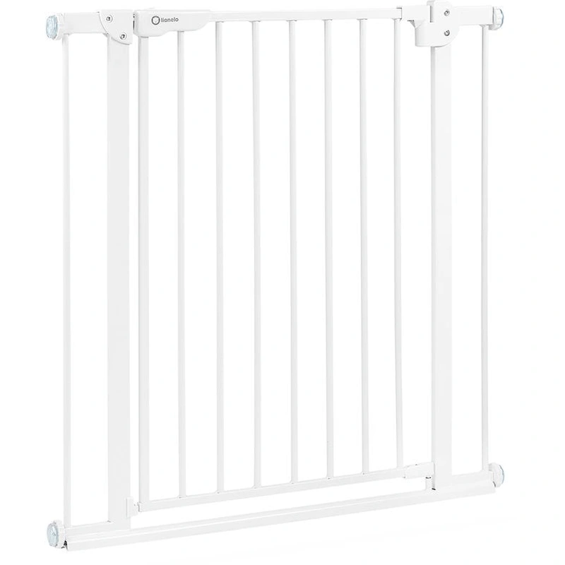 Lionelo - Poarta de siguranta prin presiune Truus Slim, 105 cm, Conform cu standardul europeane de securitate EN1930, Alb [1]