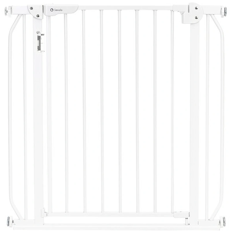Porti de siguranta - Lionelo - Poarta de siguranta prin presiune Truus Slim Led , Cu lumina Led cu senzor, 105 cm, Conform cu standardul european de securitate EN1930, Alb