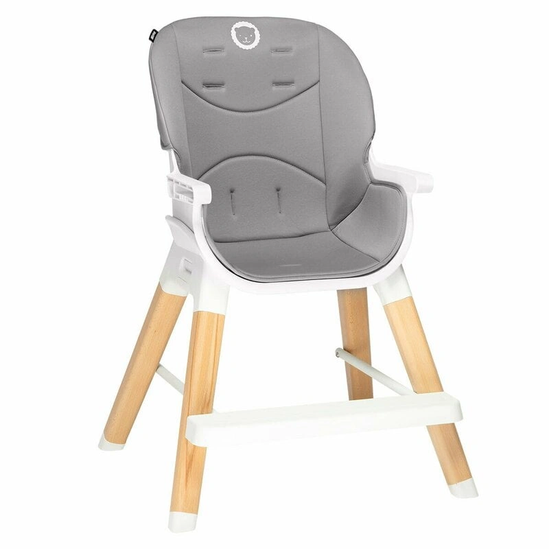 Lionelo - Scaun de masa Mona, 4 in 1, Transformabil, Reglabil in inaltime in 3 pozitii, Conform cu standardele europene de securitate EN14988, EN16120, Stone [2]