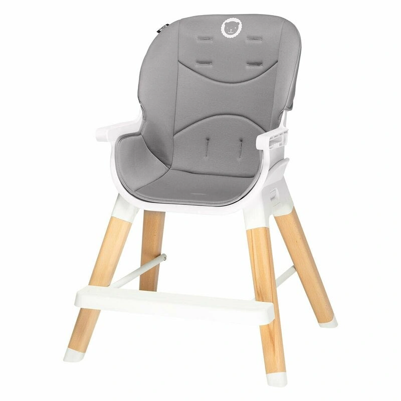 Lionelo - Scaun de masa Mona, 4 in 1, Transformabil, Reglabil in inaltime in 3 pozitii, Conform cu standardele europene de securitate EN14988, EN16120, Stone [11]