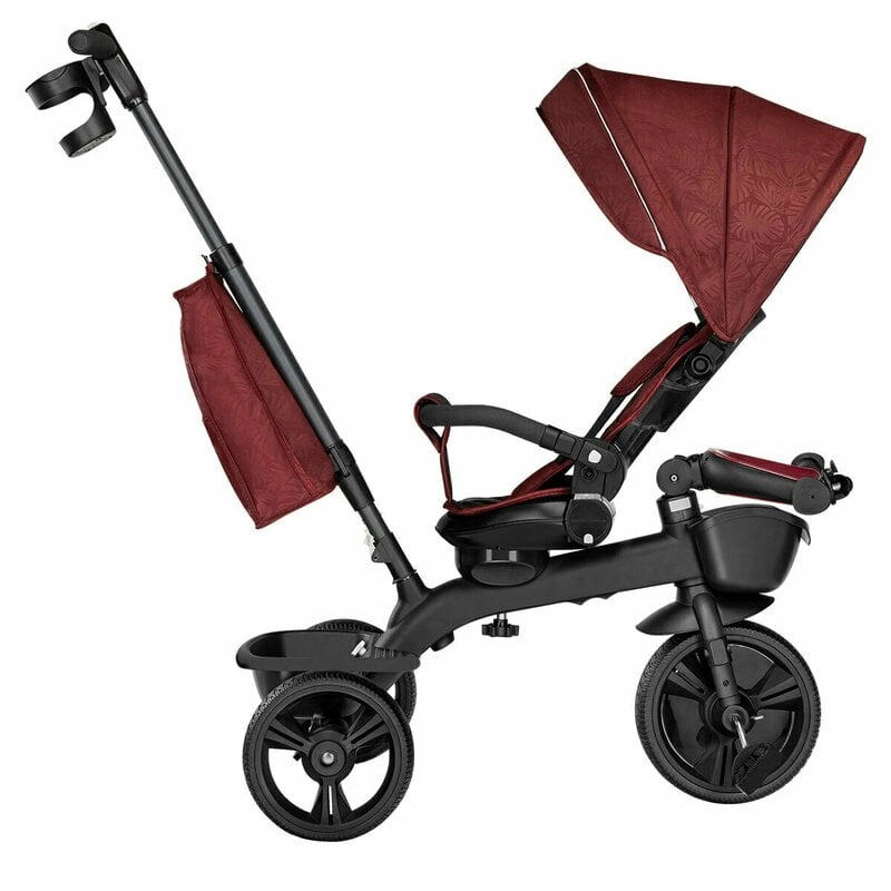 Lionelo - Tricicleta Kori, Cu suport de picioare, Control al directiei, Scaun reversibil, Rotire 360 grade, Pliabila, Conform cu standardul europeane de securitate EN71, Red Burgundy [5]