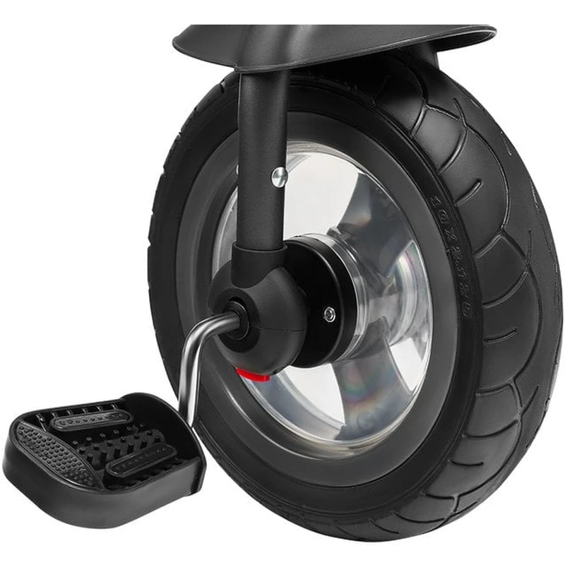Lionelo - Tricicleta Tris, Mecanism de pedalare libera, Suport picioare, Control al directiei, Scaun reversibil, Rotire 360 grade, Pliabila, Conform cu standardul europeane de securitate EN71, Roz/Gri [14]