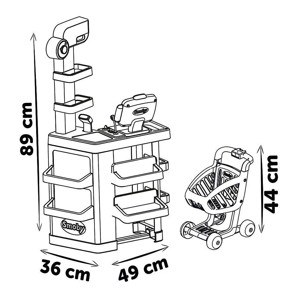 Magazin pentru copii Smoby Market cu 34 accesorii [5]