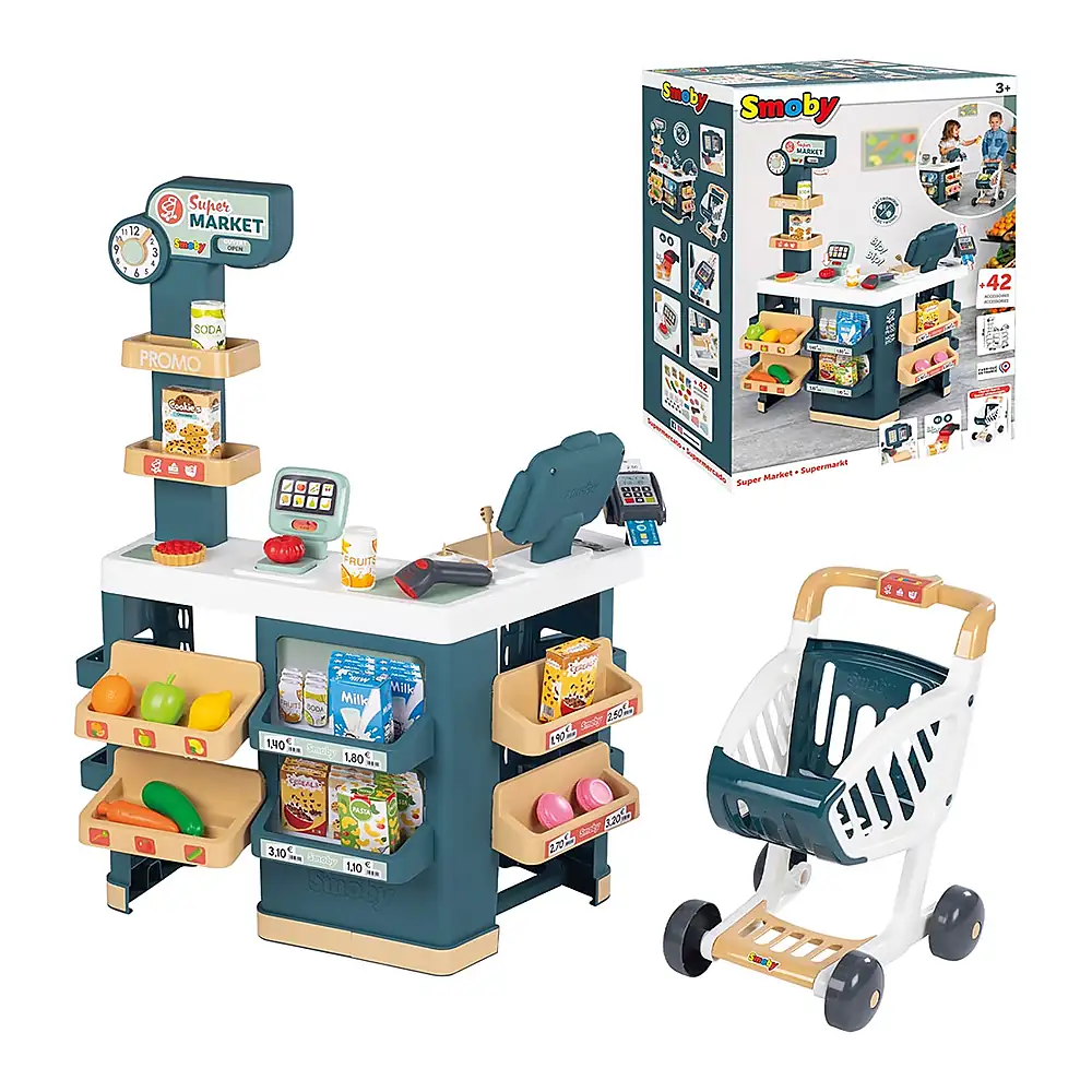 Magazin pentru copii Smoby Super Market cu 42 accesorii [6]