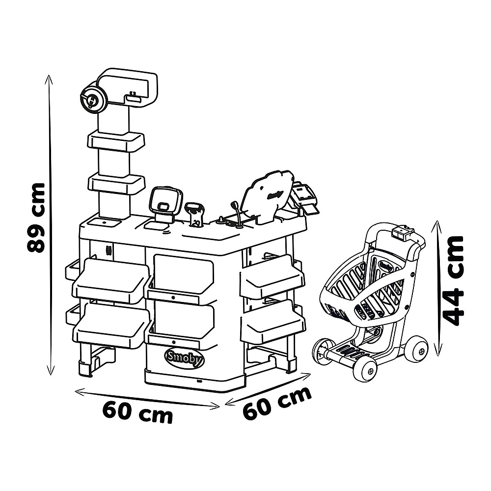 Magazin pentru copii Smoby Super Market cu 42 accesorii [5]