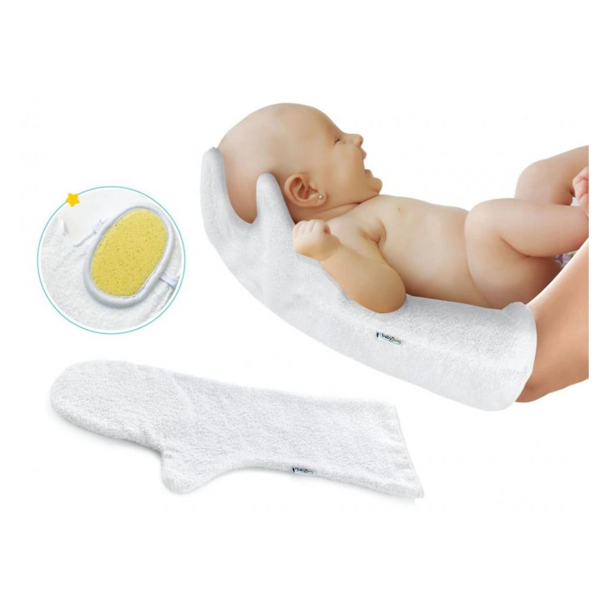 Baita celor mici - Manusa pentru baita Alb BabyJem