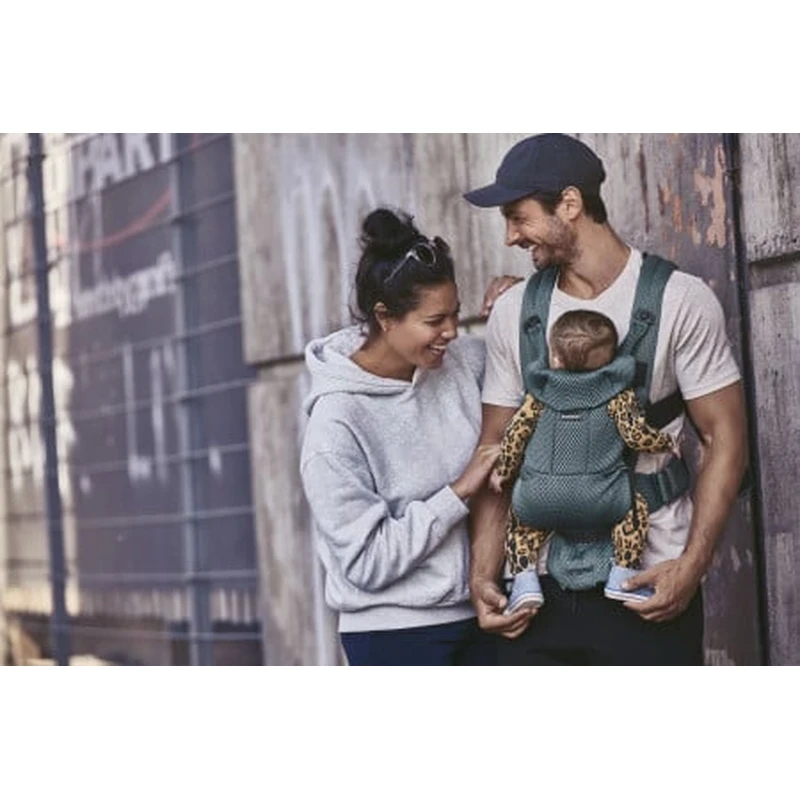 Marsupiu anatomic BabyBjorn Move, Verde Salvie 3D Mesh [3]